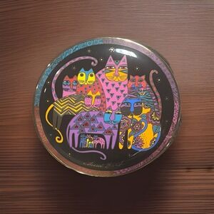 Cat Collector Plate Laurel Burch 1994 Friendly Felines Franklin Mint Limited